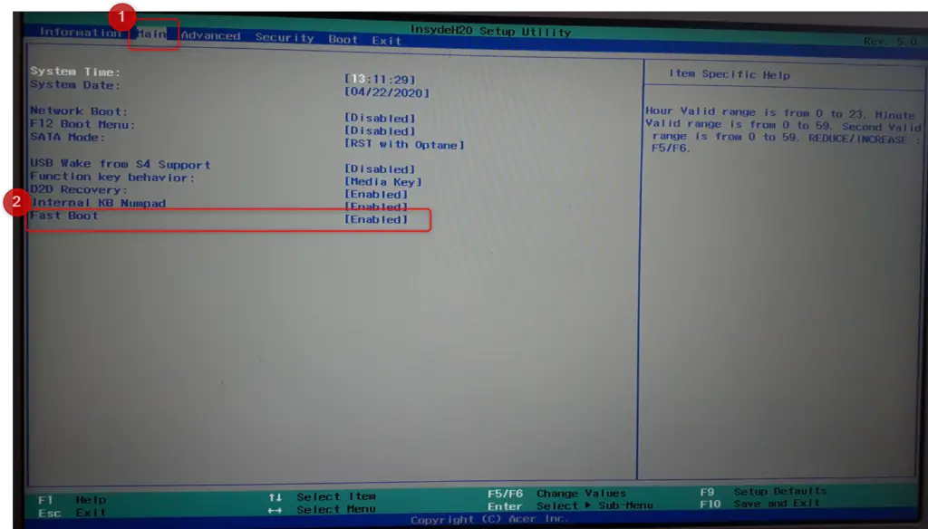 Désactiver le Fast Boot sur l'UEFI pour résoudre un problème de Boot sur Windows 10