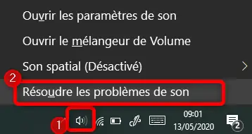 Résoudre un problème de son sur Windows 10