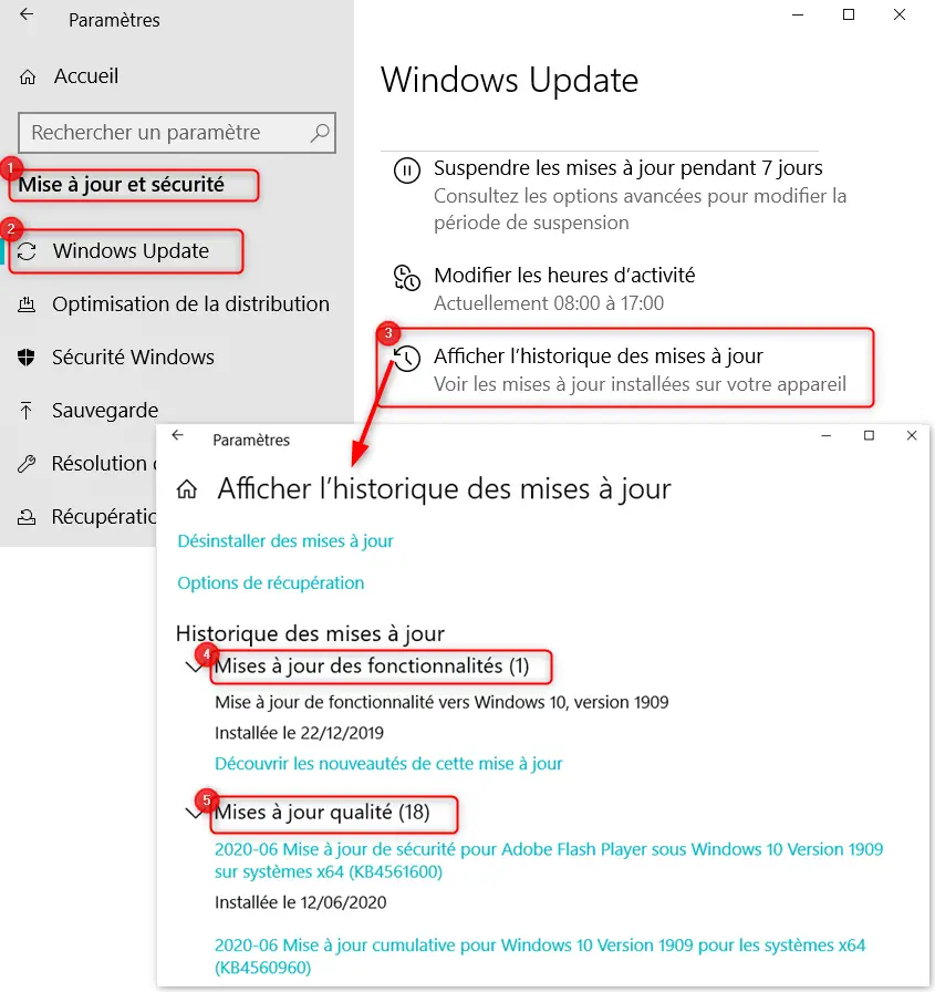 clear update history windows 10