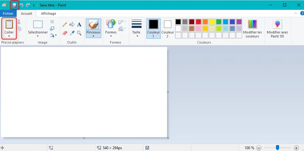 Utiliser Paint sur Windows 10